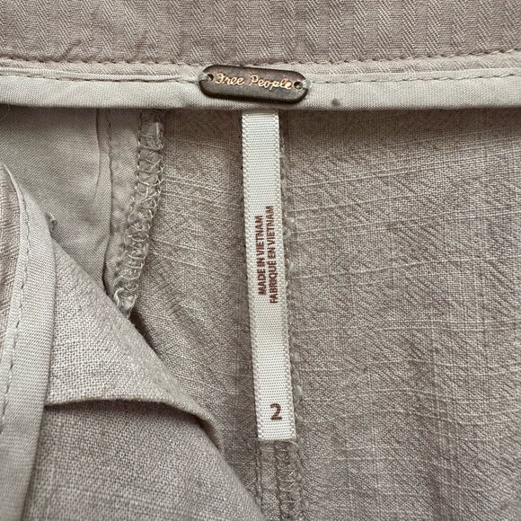 NWT Free People linen trouser size 2 - Picture 5 of 5